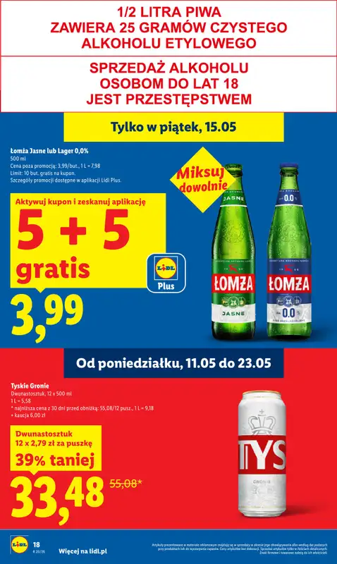 Lidl - gazetka promocyjna Oferta od czwartku od czwartku 14.05 do soboty 16.05 - strona 18