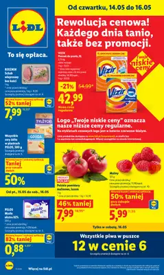 Lidl - gazetka promocyjna Oferta od czwartku od czwartku 14.05 do soboty 16.05