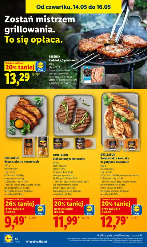 Lidl - gazetka promocyjna Oferta od czwartku od czwartku 14.05 do soboty 16.05 - strona 50