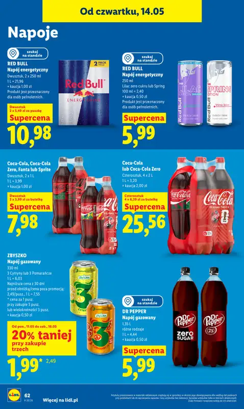 Lidl - gazetka promocyjna Oferta od czwartku od czwartku 14.05 do soboty 16.05 - strona 68