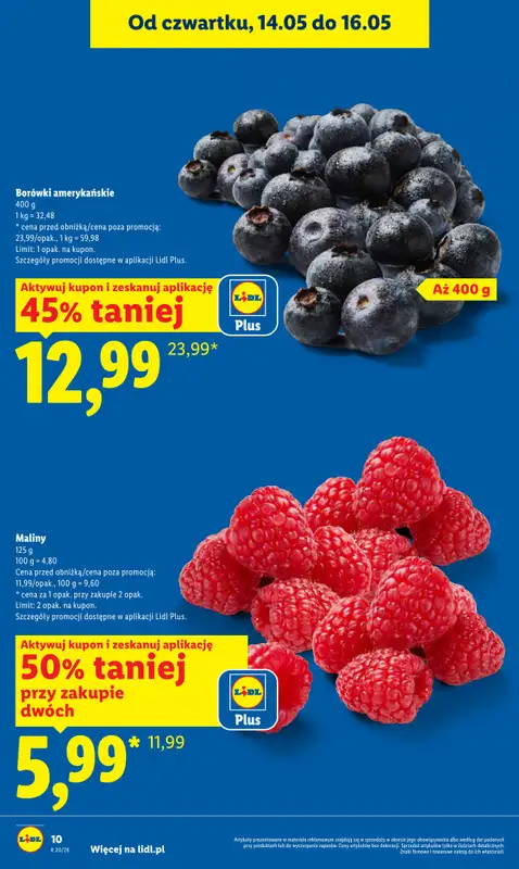 Lidl - gazetka promocyjna Oferta od czwartku od czwartku 14.05 do soboty 16.05 - strona 10