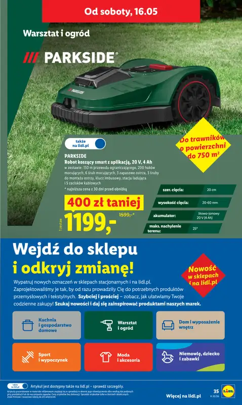 Lidl - gazetka promocyjna Oferta od czwartku od czwartku 14.05 do soboty 16.05 - strona 37