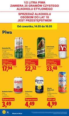 Lidl - gazetka promocyjna Oferta od czwartku od czwartku 14.05 do soboty 16.05 - strona 74