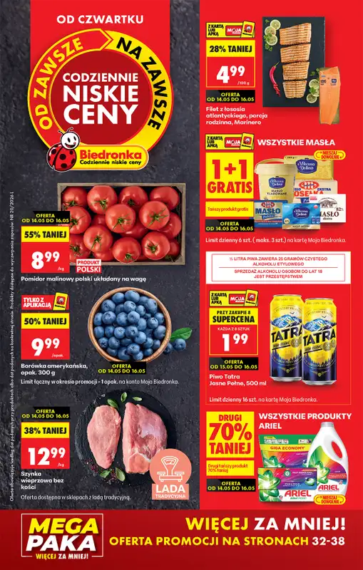 Biedronka - gazetka promocyjna Od czwartku, Z ladą tradycyjną  