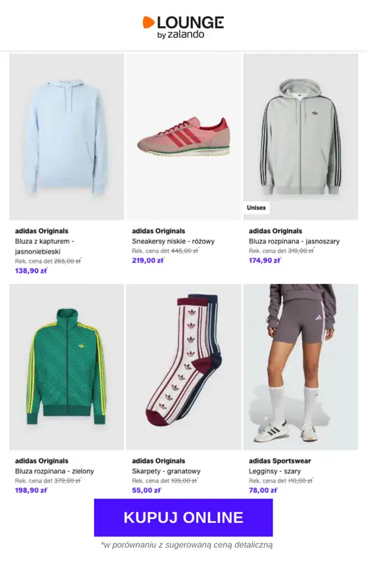 Lounge by Zalando - gazetka promocyjna Do -76%  adidas Originals od czwartku 14.05 do niedzieli 17.05 - strona 4