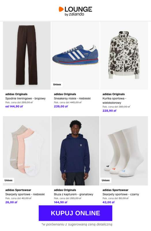 Lounge by Zalando - gazetka promocyjna Do -76%  adidas Originals od czwartku 14.05 do niedzieli 17.05 - strona 2