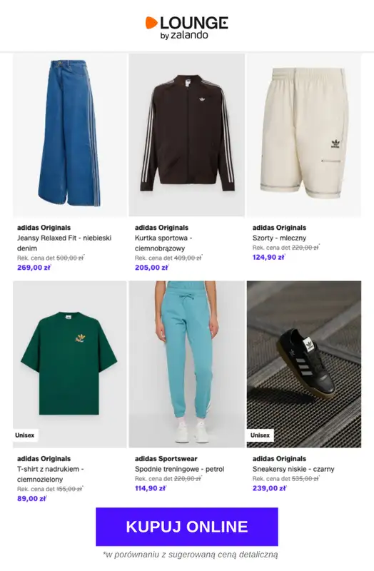 Lounge by Zalando - gazetka promocyjna Do -76%  adidas Originals od czwartku 14.05 do niedzieli 17.05 - strona 6