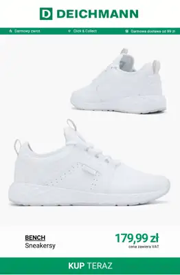 Deichmann - gazetka promocyjna BIAŁE SNEAKERSY dla niej od czwartku 14.05  - strona 8