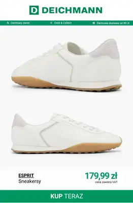 Deichmann - gazetka promocyjna BIAŁE SNEAKERSY dla niej od czwartku 14.05  - strona 6