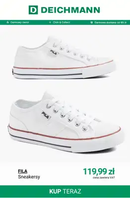 Deichmann - gazetka promocyjna BIAŁE SNEAKERSY dla niej od czwartku 14.05  - strona 4