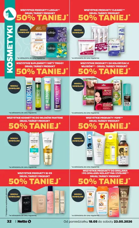 Netto - gazetka promocyjna Gazetka Spożywcza od poniedziałku 18.05 do soboty 23.05 - strona 32
