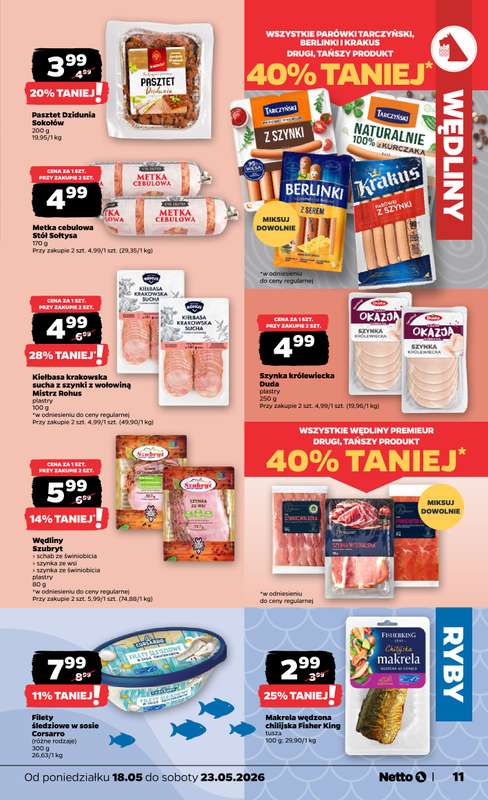 Netto - gazetka promocyjna Gazetka Spożywcza  do soboty 23.05 - strona 11