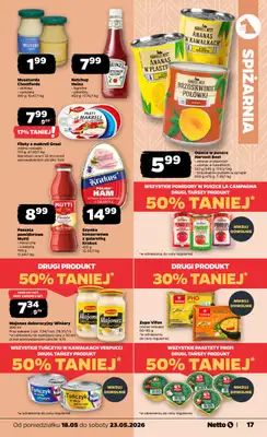 Netto - gazetka promocyjna Gazetka Spożywcza od poniedziałku 18.05 do soboty 23.05 - strona 17