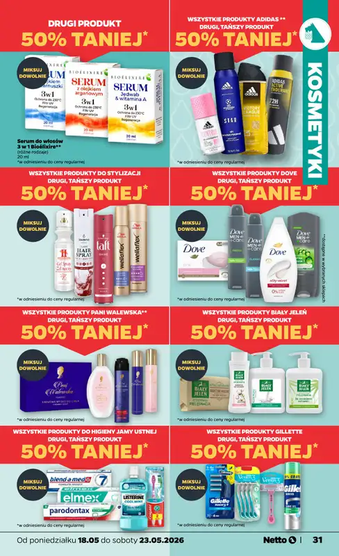 Netto - gazetka promocyjna Gazetka Spożywcza od poniedziałku 18.05 do soboty 23.05 - strona 31