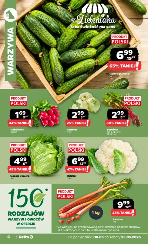 Netto - gazetka promocyjna Gazetka Spożywcza od poniedziałku 18.05 do soboty 23.05 - strona 6