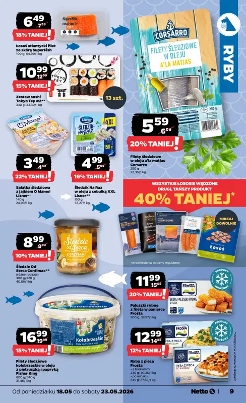 Netto - gazetka promocyjna Gazetka Spożywcza od poniedziałku 18.05 do soboty 23.05 - strona 9