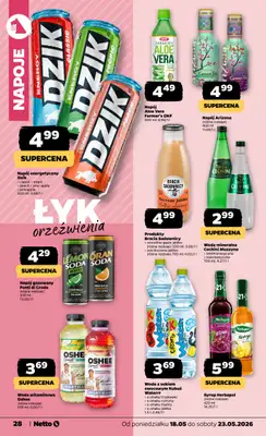 Netto - gazetka promocyjna Gazetka Spożywcza od poniedziałku 18.05 do soboty 23.05 - strona 28