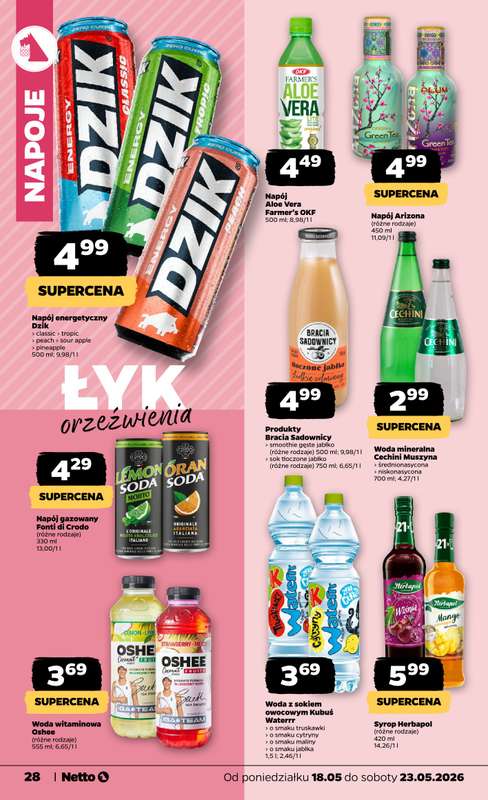 Netto - gazetka promocyjna Gazetka Spożywcza  do soboty 23.05 - strona 28