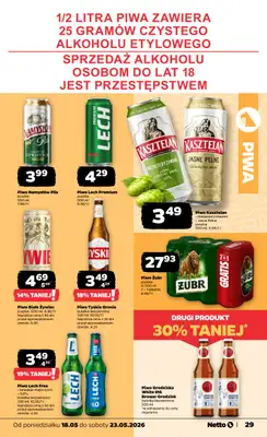 Netto - gazetka promocyjna Gazetka Spożywcza od poniedziałku 18.05 do soboty 23.05 - strona 29