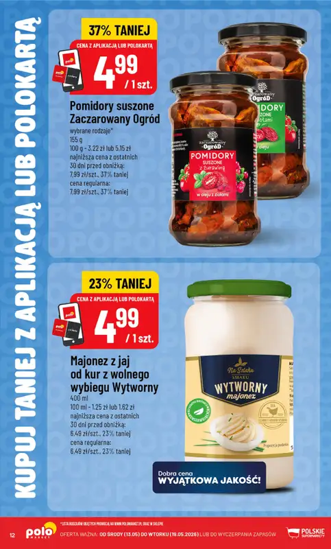 POLOmarket - gazetka promocyjna Kupuj taniej z POLOappką od czwartku 14.05 do wtorku 19.05 - strona 12