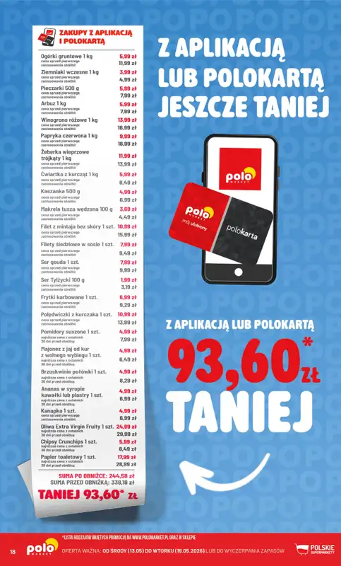 POLOmarket - gazetka promocyjna Kupuj taniej z POLOappką od czwartku 14.05 do wtorku 19.05 - strona 18