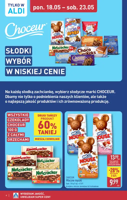 Aldi - gazetka promocyjna Dzień Mamy w Aldi! od poniedziałku 18.05 do soboty 23.05 - strona 4