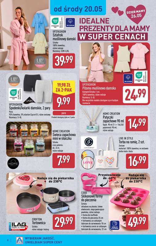Aldi - gazetka promocyjna Dzień Mamy w Aldi! od poniedziałku 18.05 do soboty 23.05 - strona 8