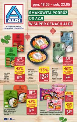 Aldi - gazetka promocyjna Tydzień Azjatycki w Aldi! od poniedziałku 18.05 do soboty 23.05