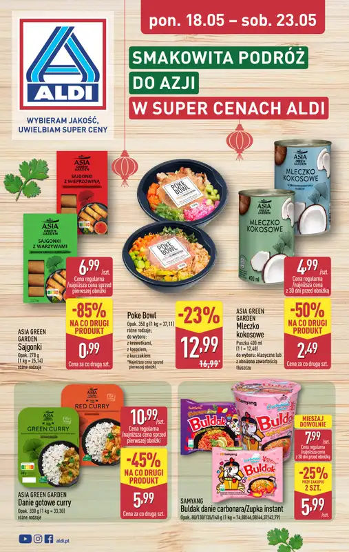 Aldi - gazetka promocyjna Tydzień Azjatycki w Aldi!  