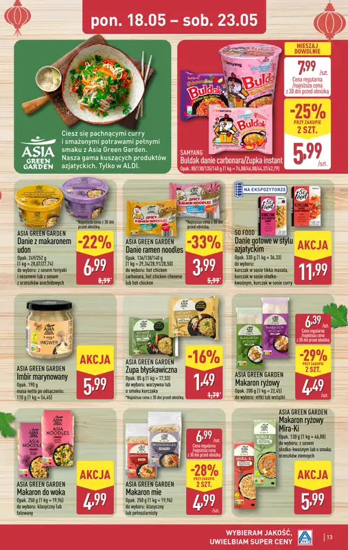 Aldi - gazetka promocyjna Pełny katalog! od poniedziałku 18.05 do soboty 23.05 - strona 13