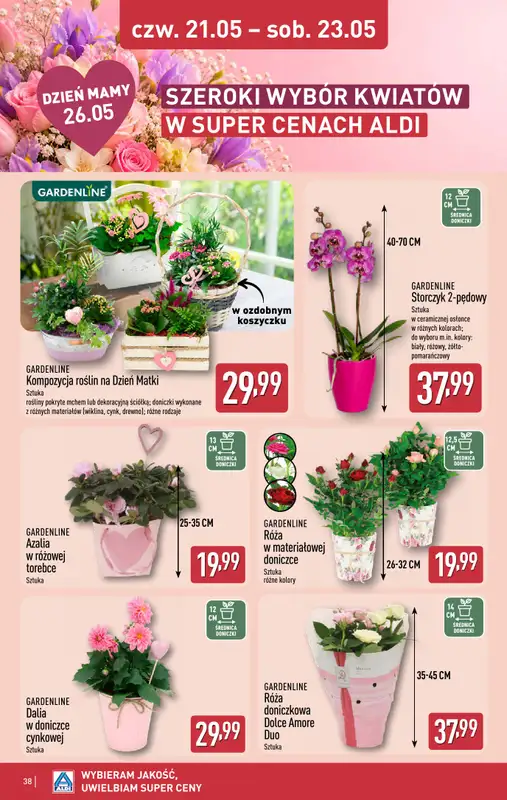 Aldi - gazetka promocyjna Pełny katalog! od poniedziałku 18.05 do soboty 23.05 - strona 38
