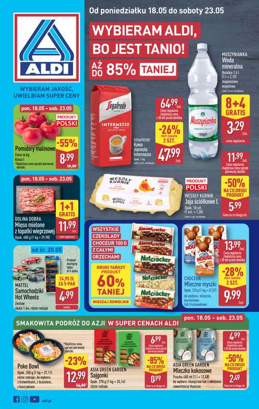 Aldi - gazetka promocyjna Pełny katalog! od poniedziałku 18.05 do soboty 23.05