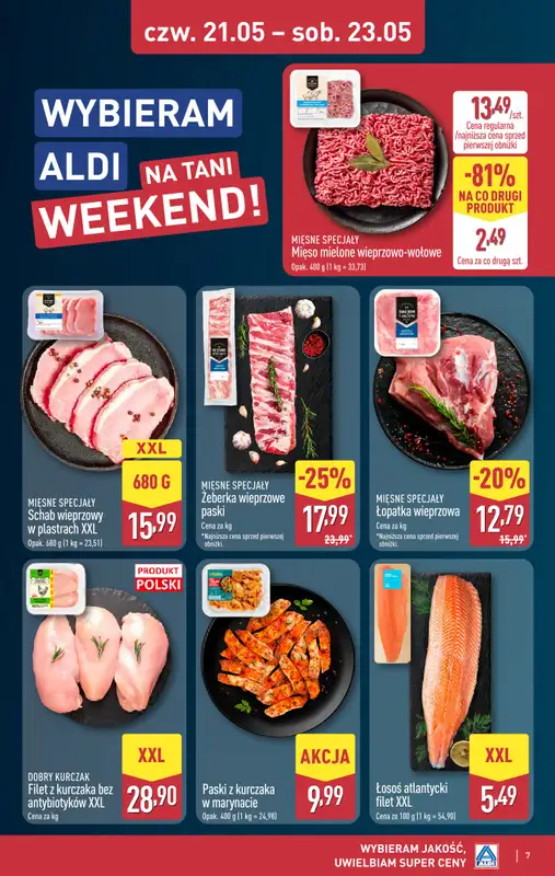 Aldi - gazetka promocyjna Weekend super cen w Aldi! od czwartku 21.05 do soboty 23.05 - strona 7