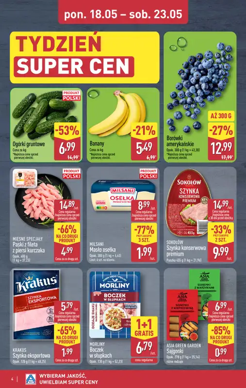 Aldi - gazetka promocyjna Weekend super cen w Aldi! od czwartku 21.05 do soboty 23.05 - strona 4