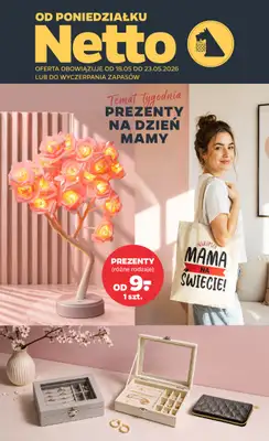 Netto - gazetka promocyjna Inspiracje tygodnia Dzień Mamy  do soboty 23.05