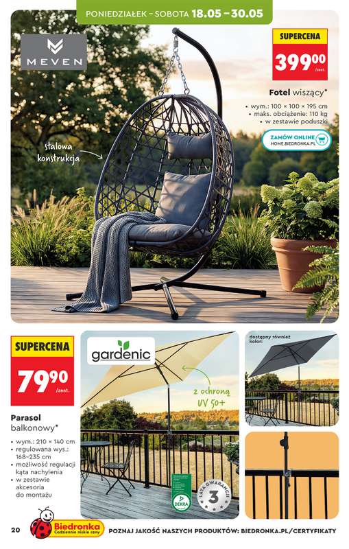 Biedronka - gazetka promocyjna Hity i inspiracje, od 16.05 od soboty 16.05 do środy 03.06 - strona 20