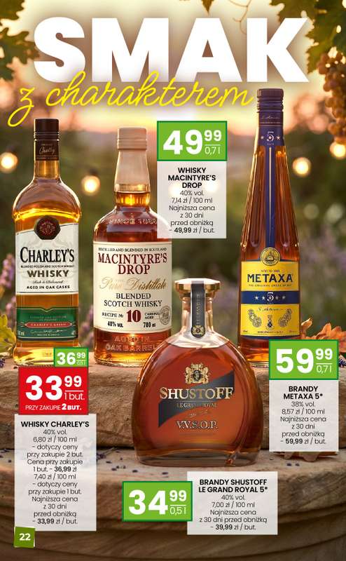 Twój Market - gazetka promocyjna Gazetka alkoholowa od piątku 15.05 do niedzieli 14.06 - strona 22