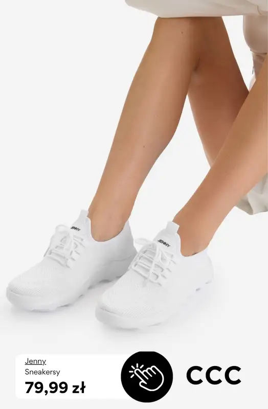CCC - gazetka promocyjna BIAŁE SNEAKERSY dla niej od piątku 15.05  - strona 3