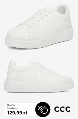 CCC - gazetka promocyjna BIAŁE SNEAKERSY dla niej od piątku 15.05  - strona 8