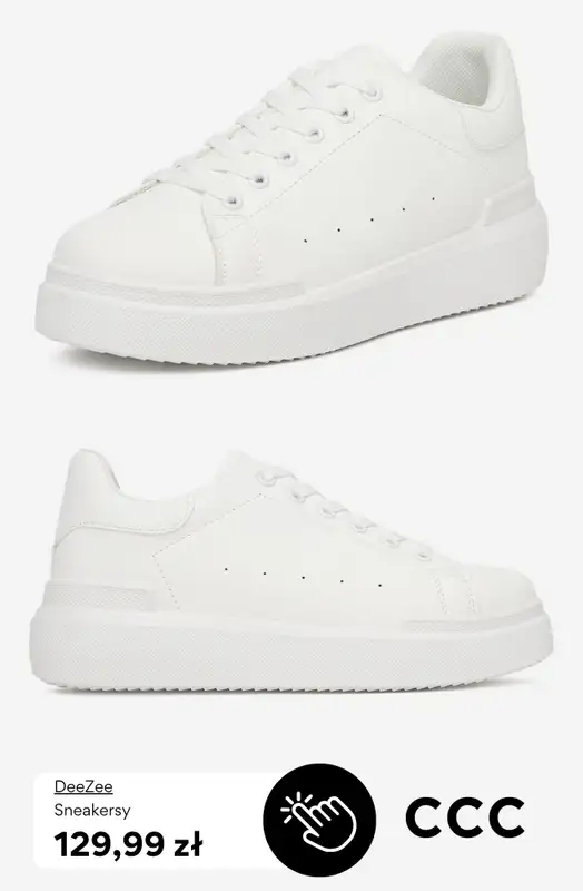 CCC - gazetka promocyjna BIAŁE SNEAKERSY dla niej od piątku 15.05  - strona 8
