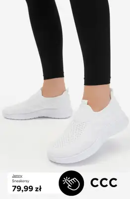 CCC - gazetka promocyjna BIAŁE SNEAKERSY dla niej od piątku 15.05  - strona 4