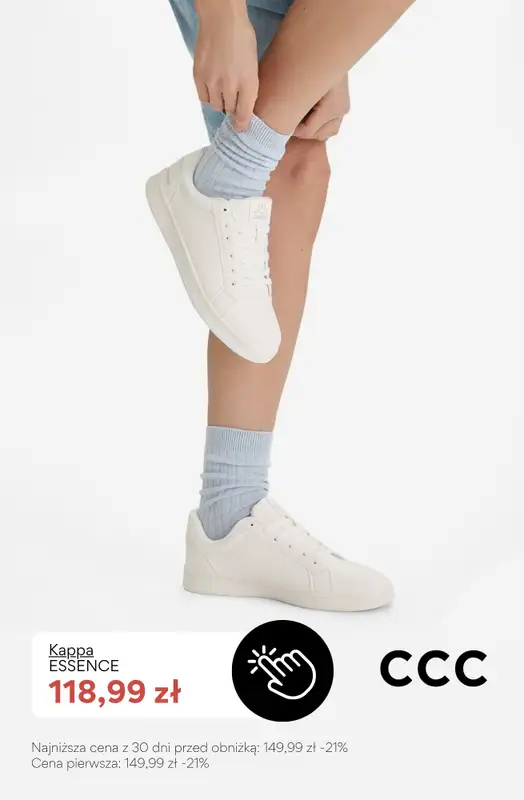 CCC - gazetka promocyjna BIAŁE SNEAKERSY dla niej od piątku 15.05  - strona 7