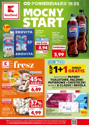 Kaufland - gazetka promocyjna Mocny Start od poniedziałku 18.05 do środy 20.05
