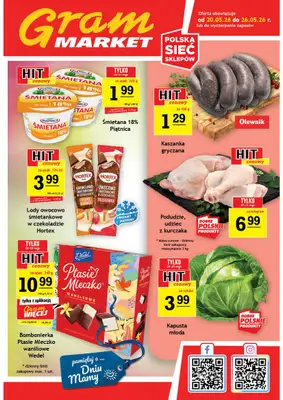 Gram Market - gazetka promocyjna Gazetka od środy 20.05 do wtorku 26.05