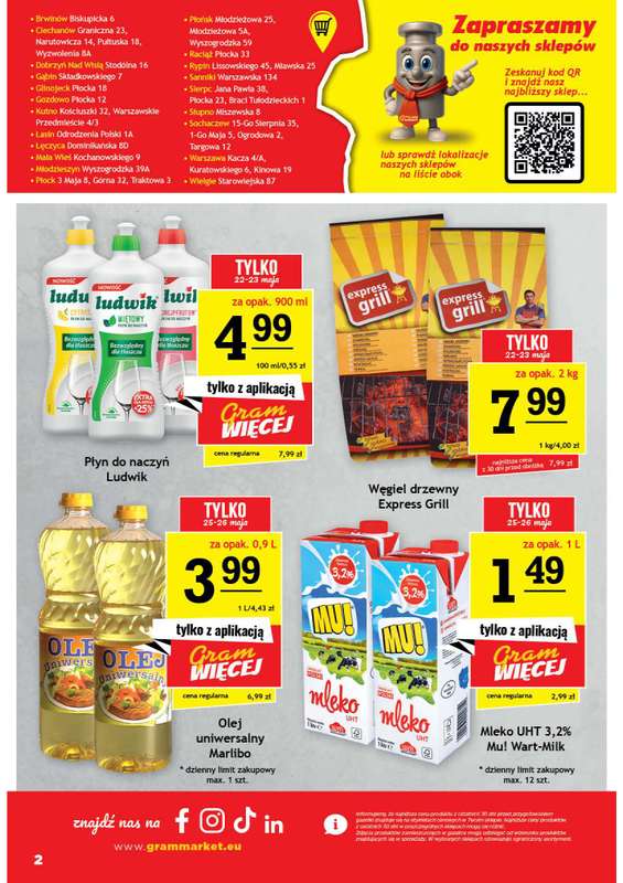 Gram Market - gazetka promocyjna Gazetka od środy 20.05 do wtorku 26.05 - strona 2