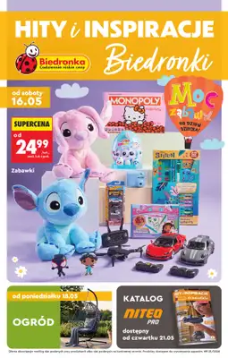 Biedronka - gazetka promocyjna Hity i inspiracje, od 16.05 od soboty 16.05 do środy 03.06