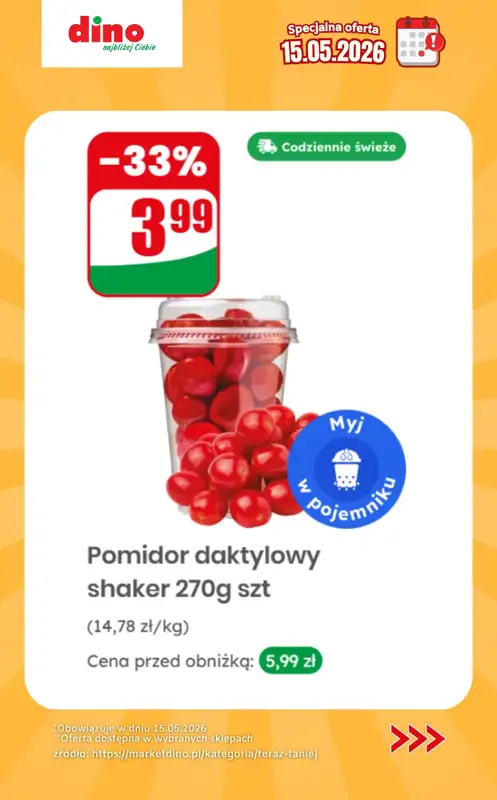 Dino - gazetka promocyjna Specjalna oferta na 15.05.2026 - promocje spoza gazetki od piątku 15.05 do piątku 15.05 - strona 5