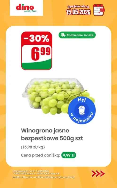 Dino - gazetka promocyjna Specjalna oferta na 15.05.2026 - promocje spoza gazetki od piątku 15.05 do piątku 15.05 - strona 3