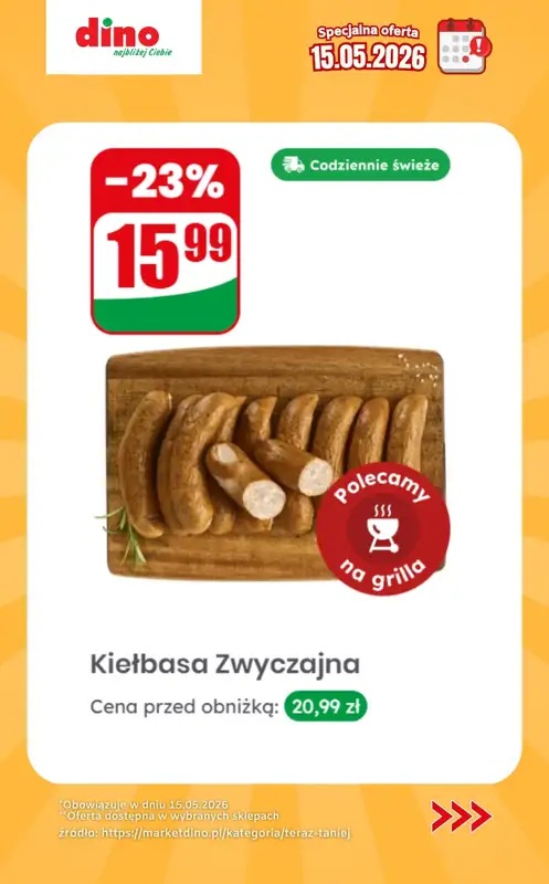 Dino - gazetka promocyjna Specjalna oferta na 15.05.2026 - promocje spoza gazetki od piątku 15.05 do piątku 15.05 - strona 4