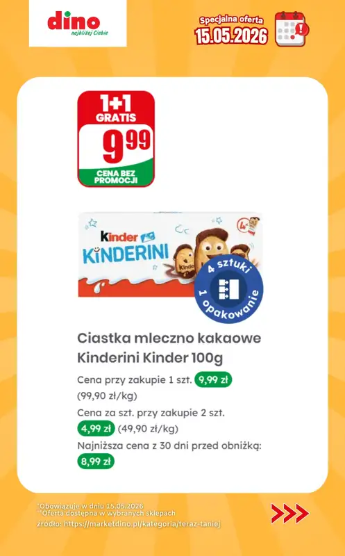 Dino - gazetka promocyjna Specjalna oferta na 15.05.2026 - promocje spoza gazetki od piątku 15.05 do piątku 15.05 - strona 9
